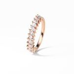 0.78 TCW Marquise Shaped Wedding Band 21