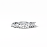 0.78 TCW Marquise Shaped Wedding Band 1