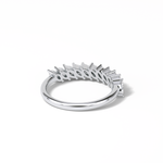 0.78 TCW Marquise Shaped Wedding Band 7