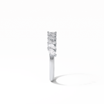 0.78 TCW Marquise Shaped Wedding Band 2