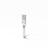 0.78 TCW Marquise Shaped Wedding Band 2