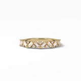 0.44 TCW Baguette and Round Shaped Wedding Band 8