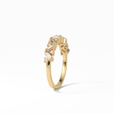 0.44 TCW Baguette and Round Shaped Wedding Band 13