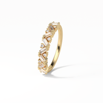 0.44 TCW Baguette and Round Shaped Wedding Band 10