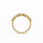 0.44 TCW Baguette and Round Shaped Wedding Band 12