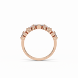 0.44 TCW Baguette and Round Shaped Wedding Band 19
