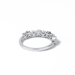 0.44 TCW Baguette and Round Shaped Wedding Band 6
