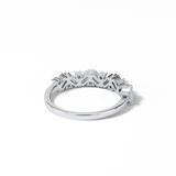 0.44 TCW Baguette and Round Shaped Wedding Band 6