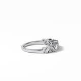 0.44 TCW Baguette and Round Shaped Wedding Band 7