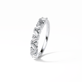 0.44 TCW Baguette and Round Shaped Wedding Band 4
