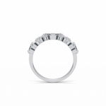 0.44 TCW Baguette and Round Shaped Wedding Band 5