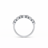 0.44 TCW Baguette and Round Shaped Wedding Band 5