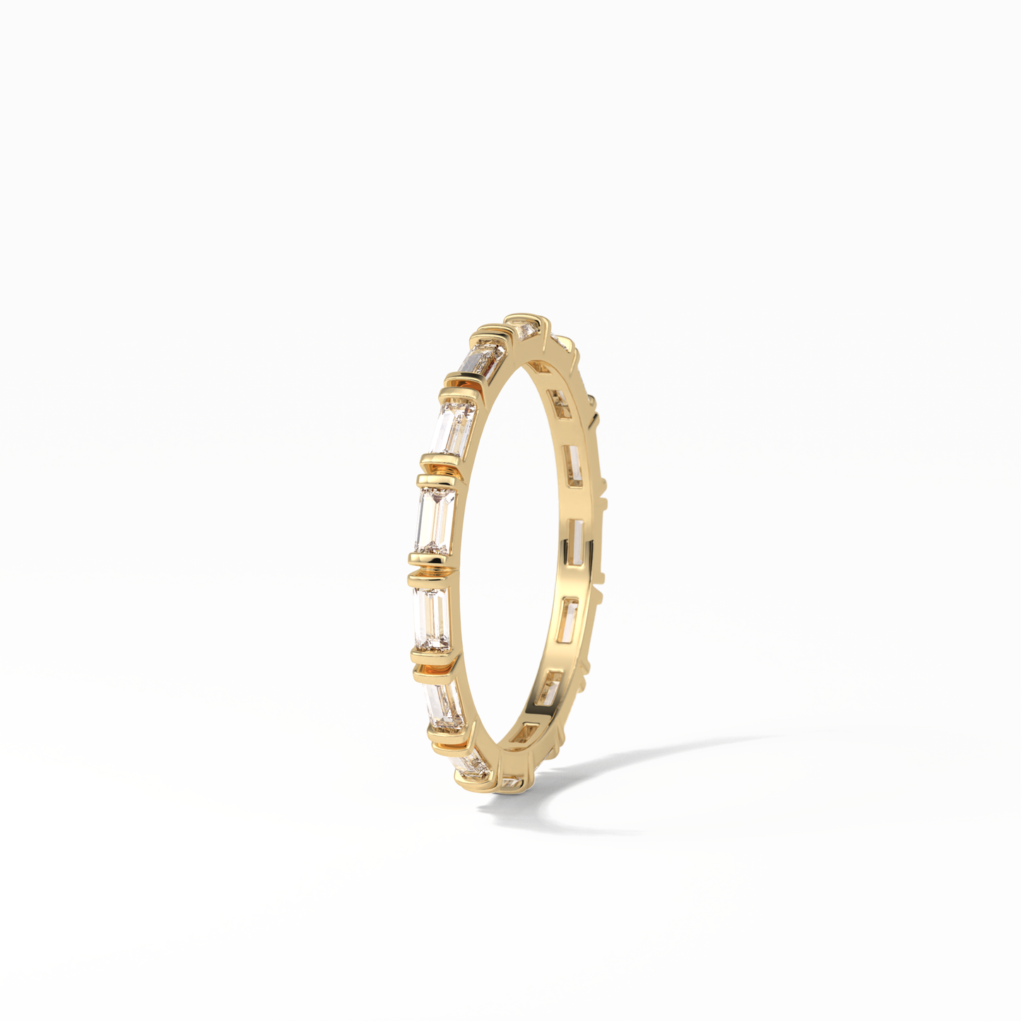 0.66 TCW Baguette Shaped Wedding Band