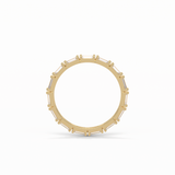 0.66 TCW Baguette Shaped Wedding Band 13