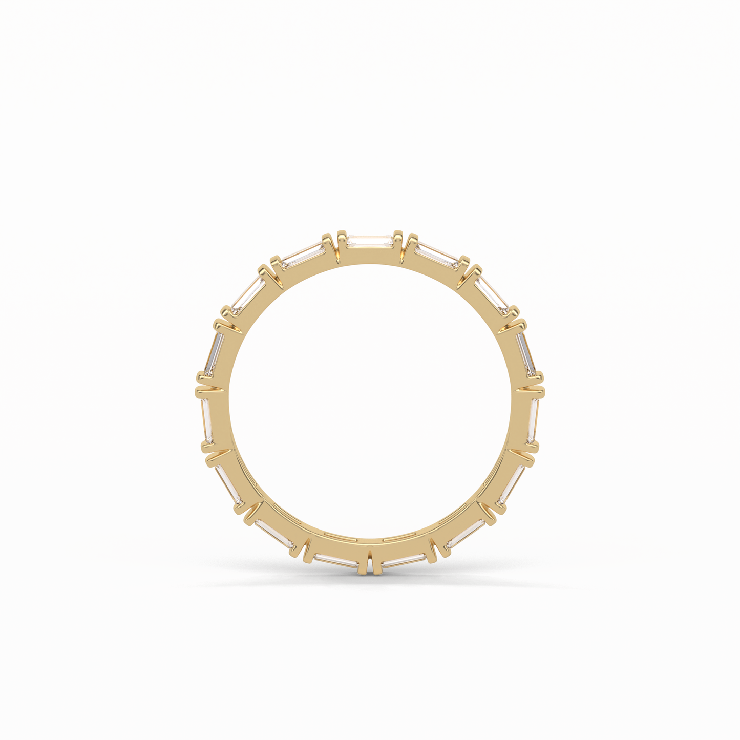 0.66 TCW Baguette Shaped Wedding Band