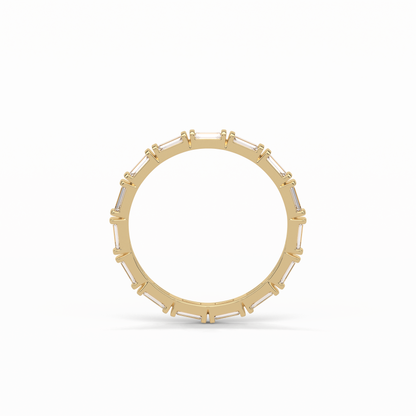 0.66 TCW Baguette Shaped Wedding Band