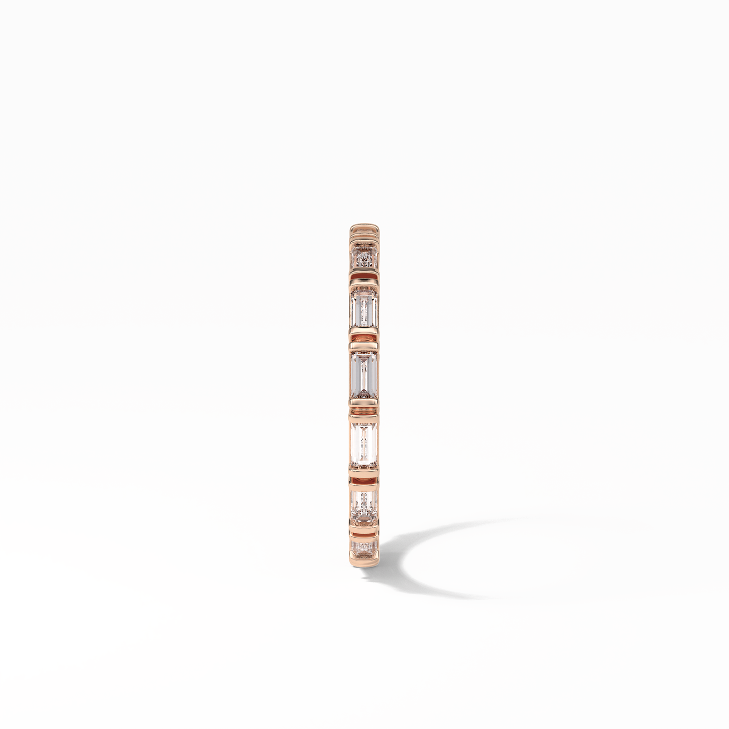0.66 TCW Baguette Shaped Wedding Band