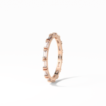 0.66 TCW Baguette Shaped Wedding Band 18