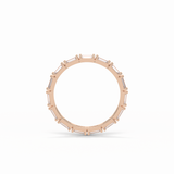 0.66 TCW Baguette Shaped Wedding Band 20