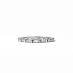 0.66 TCW Baguette Shaped Wedding Band 1
