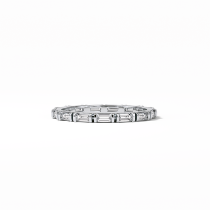 0.66 TCW Baguette Shaped Wedding Band