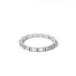 0.66 TCW Baguette Shaped Wedding Band 2