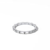 0.66 TCW Baguette Shaped Wedding Band 2