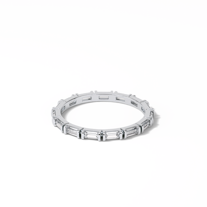 0.66 TCW Baguette Shaped Wedding Band