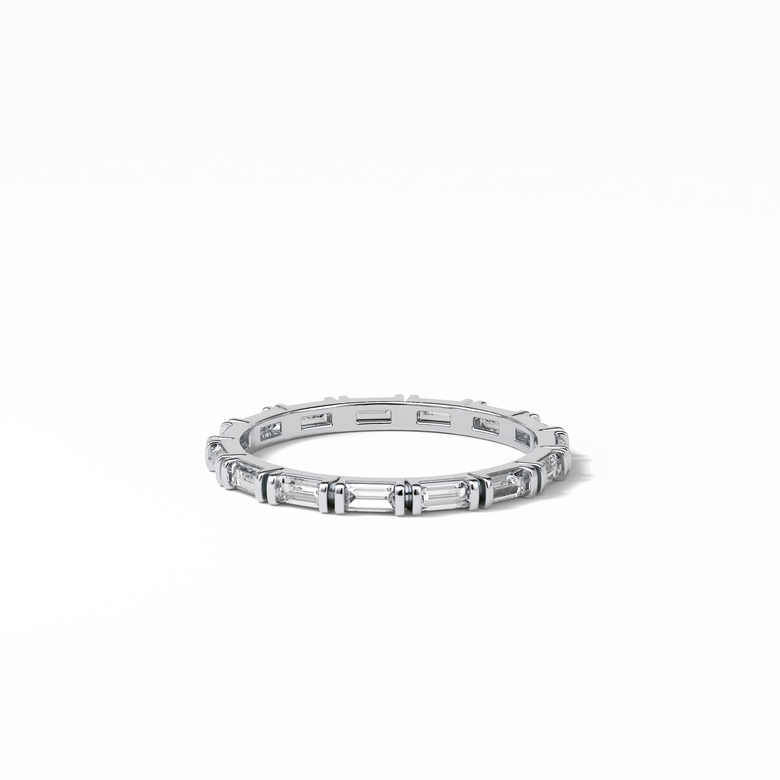 0.66 TCW Baguette Shaped Wedding Band 3