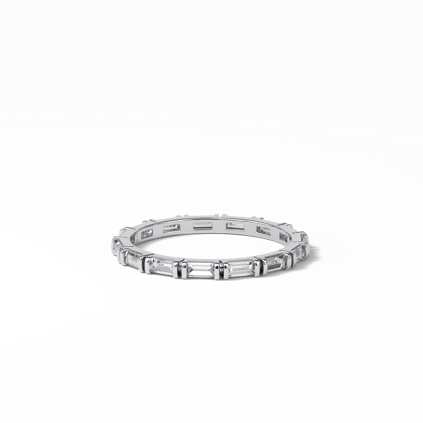 0.66 TCW Baguette Shaped Wedding Band