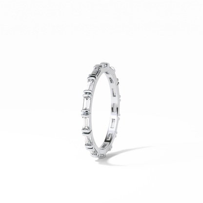 0.66 TCW Baguette Shaped Wedding Band