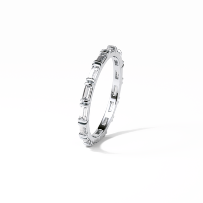 0.66 TCW Baguette Shaped Wedding Band