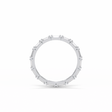 0.66 TCW Baguette Shaped Wedding Band 7