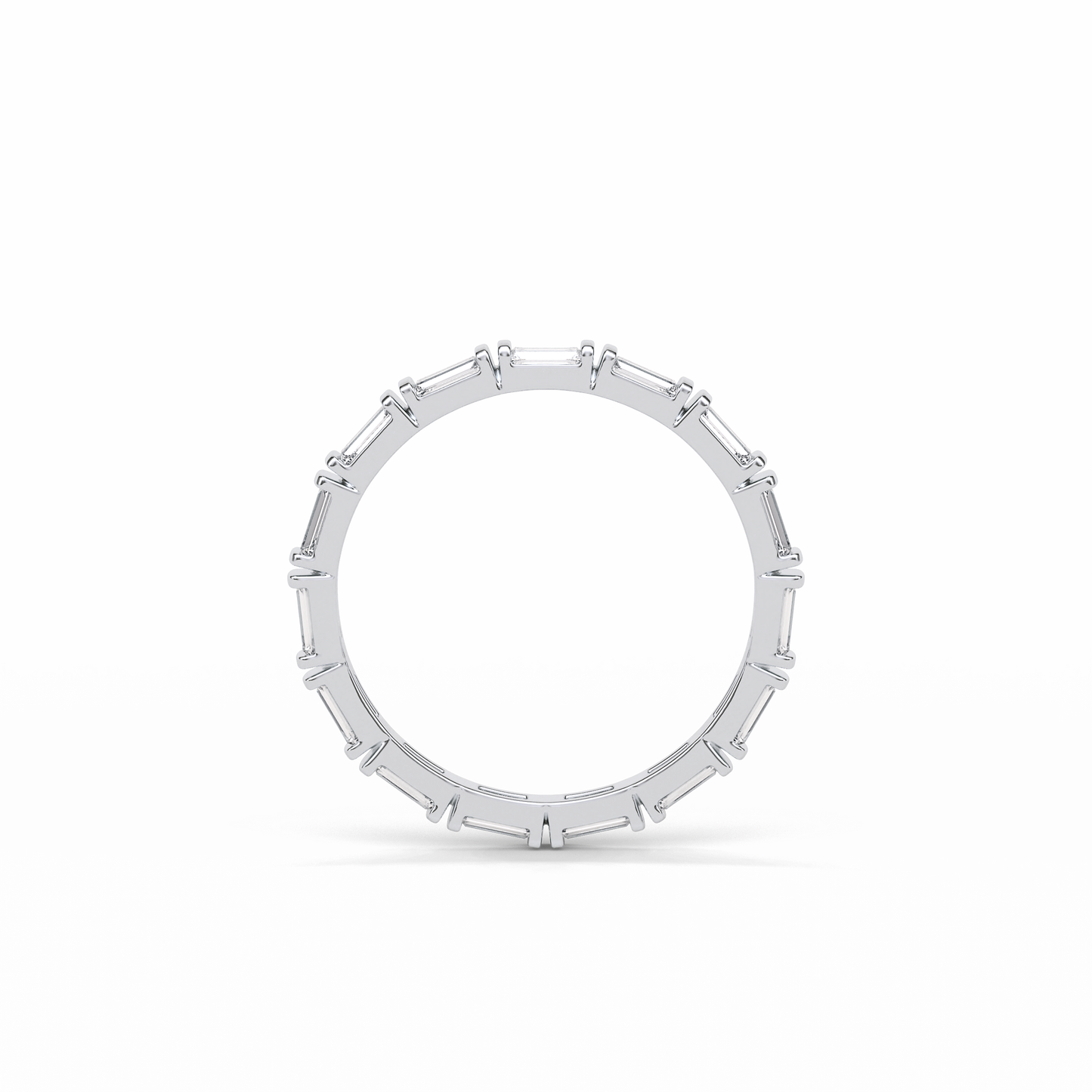 0.66 TCW Baguette Shaped Wedding Band