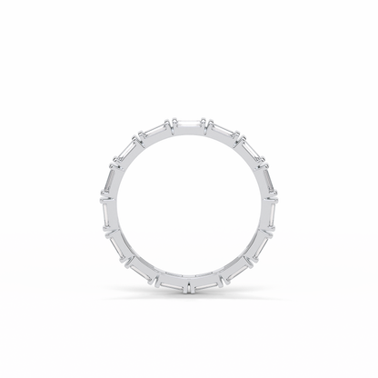 0.66 TCW Baguette Shaped Wedding Band