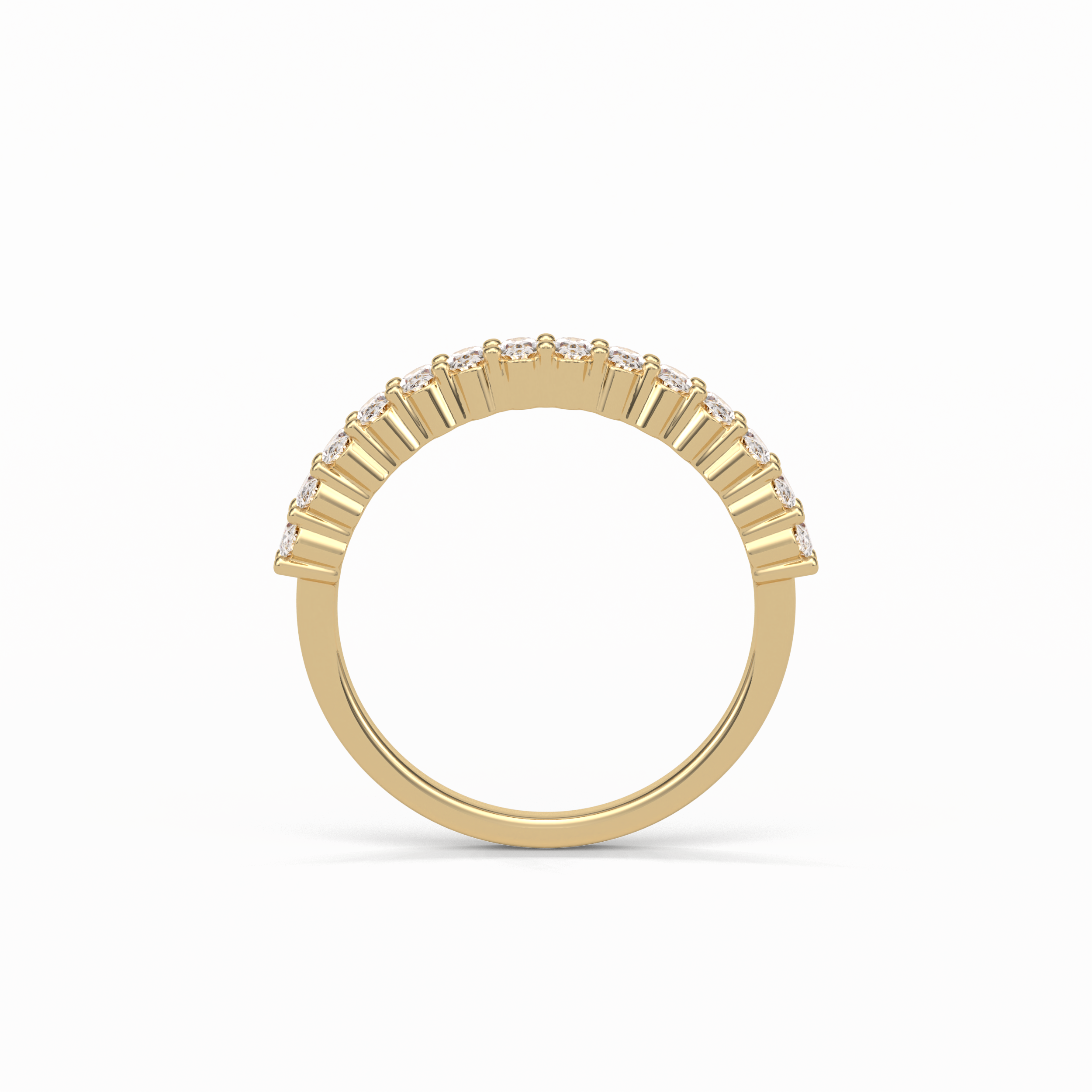 3.5 TCW Oval Shaped Wedding Band 10
