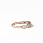 3.5 TCW Oval Shaped Wedding Band 18