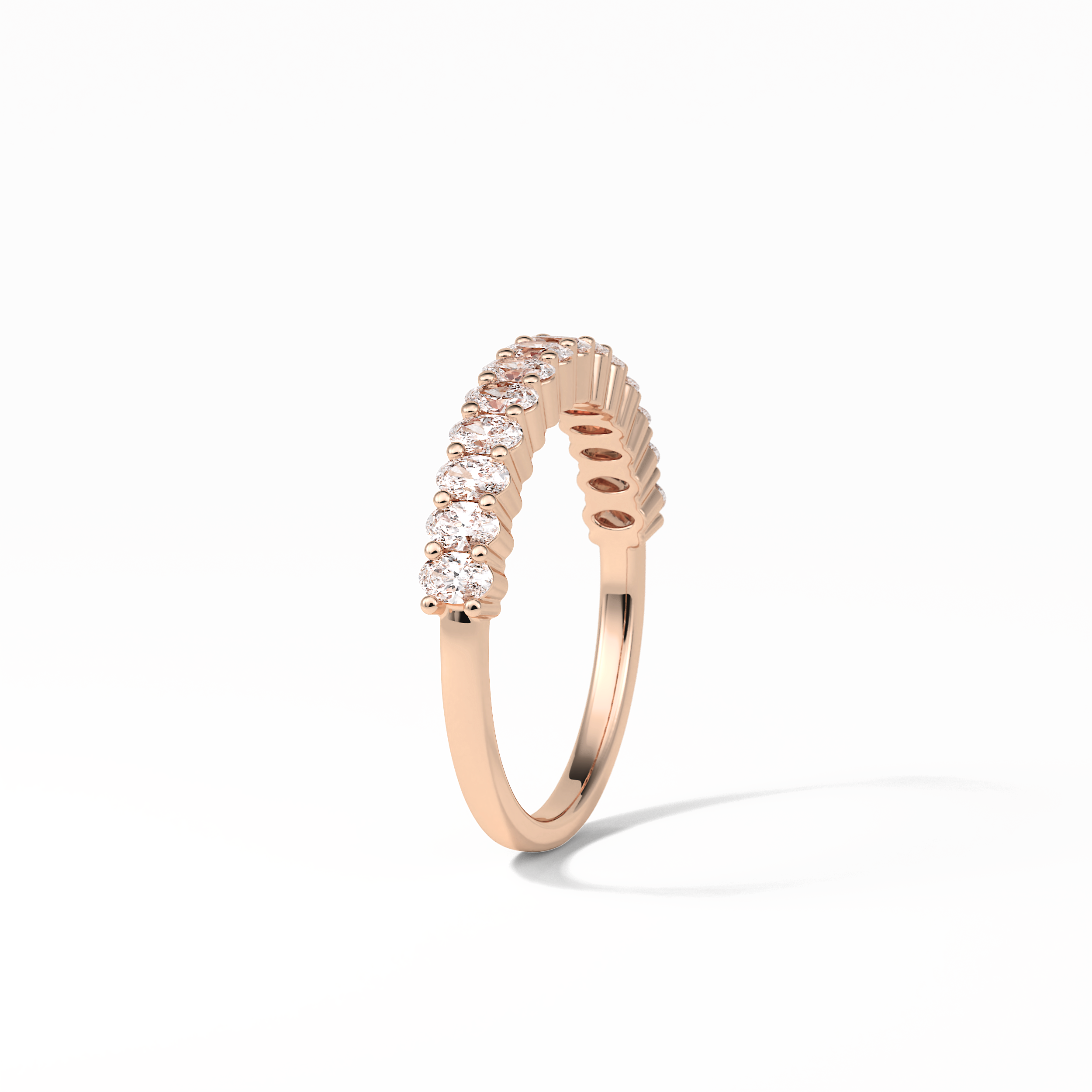 3.5 TCW Oval Shaped Wedding Band 20