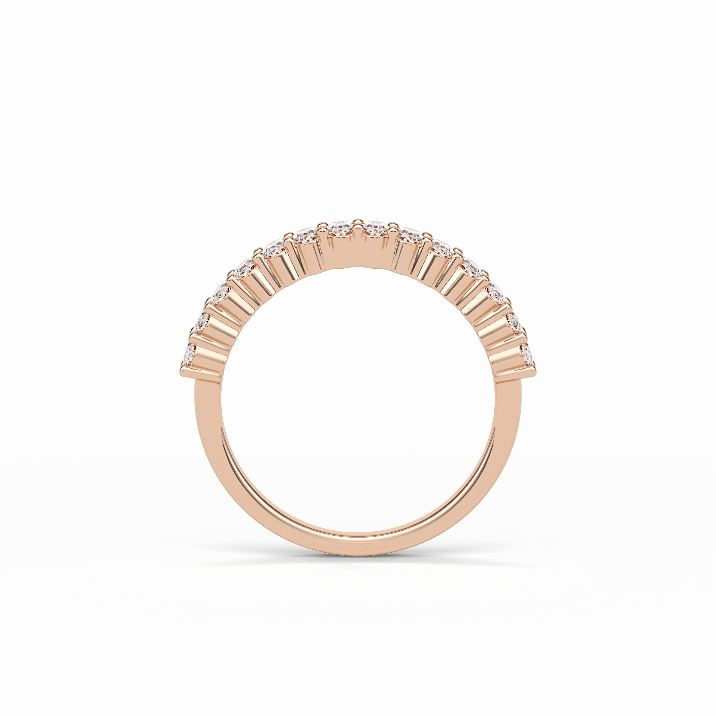 3.5 TCW Oval Shaped Wedding Band 16