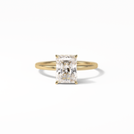 1.67 CT Radiant Cut Hidden Halo Style Moissanite Engagement Ring 8