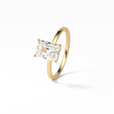 1.67 CT Radiant Cut Hidden Halo Style Moissanite Engagement Ring 12