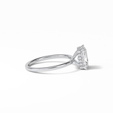1.67 CT Radiant Cut Hidden Halo Style Moissanite Engagement Ring 3