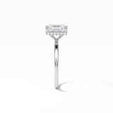 1.67 CT Radiant Cut Hidden Halo Style Moissanite Engagement Ring 4