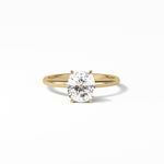 2.35 CT Elongated Cushion Cut Solitaire Style Moissanite Engagement Ring 8