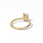 2.35 CT Elongated Cushion Cut Solitaire Style Moissanite Engagement Ring 10