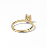 2.35 CT Elongated Cushion Cut Solitaire Style Moissanite Engagement Ring 10