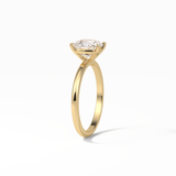 2.35 CT Elongated Cushion Cut Solitaire Style Moissanite Engagement Ring 12