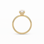 2.35 CT Elongated Cushion Cut Solitaire Style Moissanite Engagement Ring 9