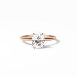 2.35 CT Elongated Cushion Cut Solitaire Style Moissanite Engagement Ring 15