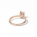 2.35 CT Elongated Cushion Cut Solitaire Style Moissanite Engagement Ring 17